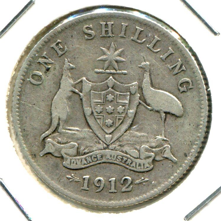 AUSTRALIA 1912 SHILLING 'RARE' (02)