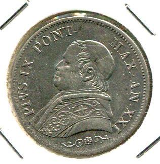 PAPAL STATES 1866XXI LIRA (010)