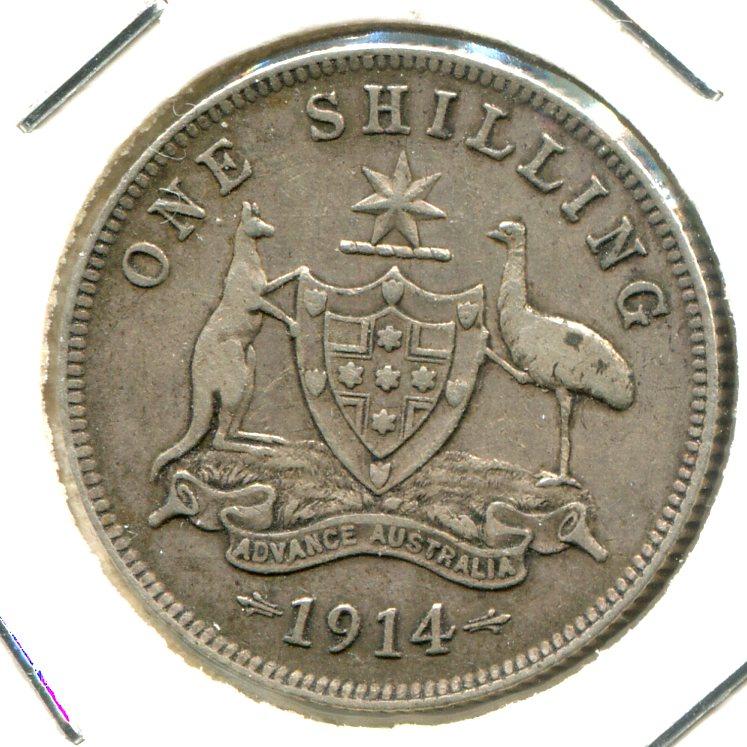 AUSTRALIA 1914 SHILLING 'SCARCE'