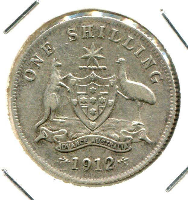 AUSTRALIA 1912 SHILLING 'RARE'