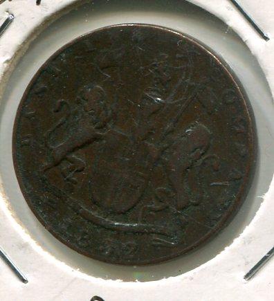 INDIA BR. 1832 1/4 ANNA 'RARE'