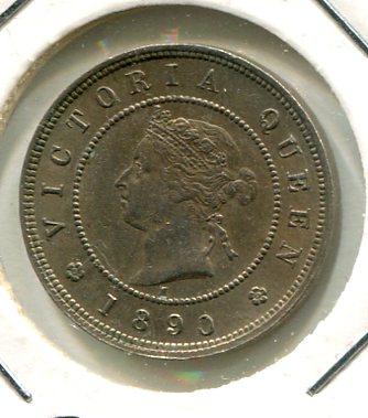 JAMAICA 1890H FARTHING 'SCARCE