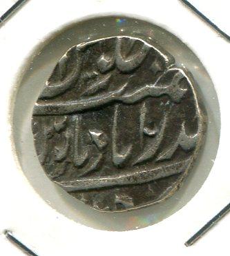 INDIA HYDERBAD AH 1274-83 1/4 RUPEE