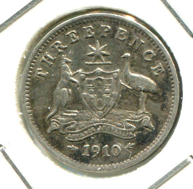 AUSTRALIA 1910 THREEPENCE (04)