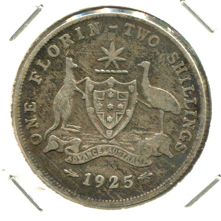 AUSTRALIA 1925 FLORIN