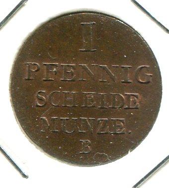 GERMANY HANNOVER 1832B PFENNIG