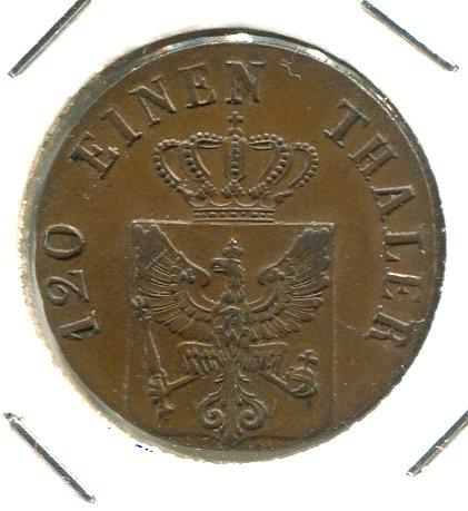 GERMANY PRUSSIA 1833A 3 PFENNIG