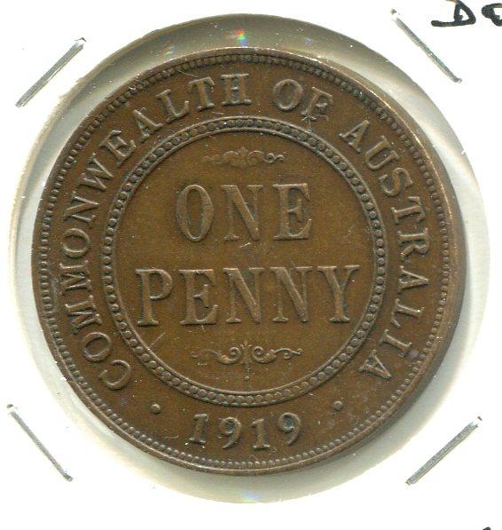 AUSTRALIA 1919 PENNY 'RARE' (02)