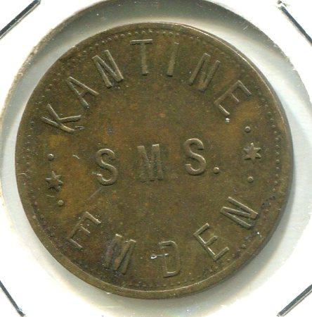 GERMANY ND 50 PFENNIG SHIPS TOKEN 'RARE'