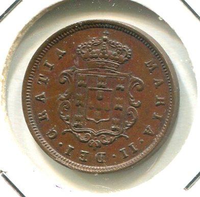 MOZAMBIQUE 1853 2 REIS 'SCARCE'