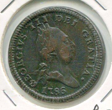 ISLE OF MAN 1786 PENNY