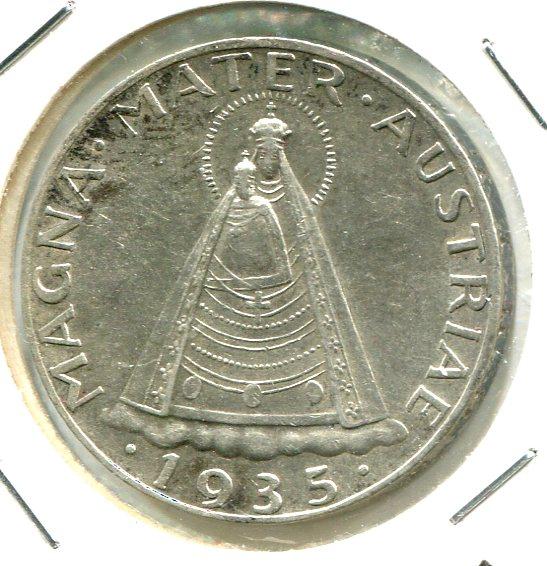 AUSTRIA 1935 5 SCHILLING