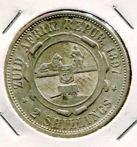 S. AFRICA 1897 FLORIN