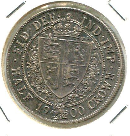 GB 1900 1/2 CROWN