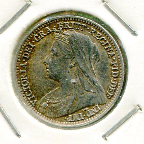 GB 1897 SILVER THREEPENCE