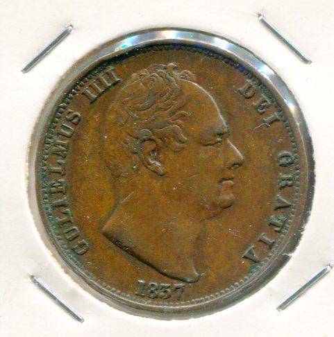 GB 1837 1/2 PENNY