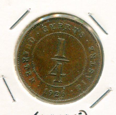 CYPRUS 1926 1/4 PIASTRE