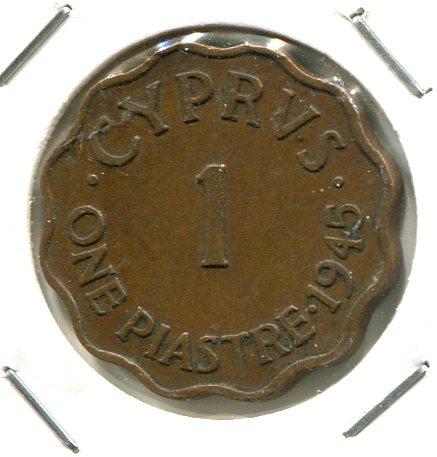 CYPRUS 1945 1 PIASTRE