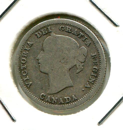 CANADA 1858 5 CENTS 'SCARCE'