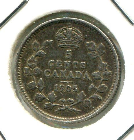 CANADA 1905 5 CENTS