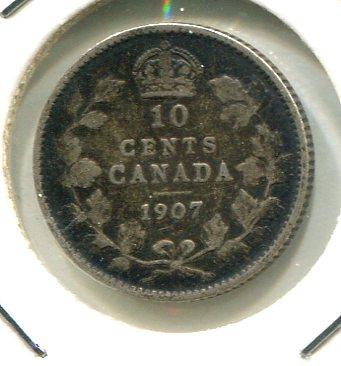 CANADA 1907 10 CENTS