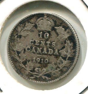 CANADA 1910 10 CENTS