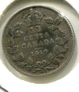 CANADA 1919 10 CENTS