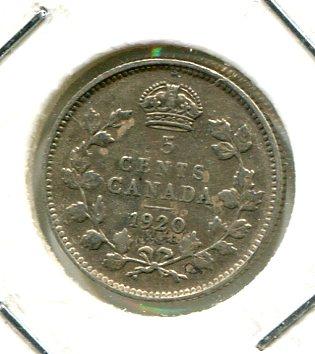 CANADA 1920 5 CENTS