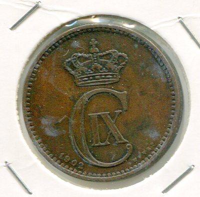 DENMARK 1902 5 ORE