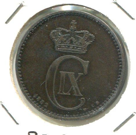 DENMARK 1882 5 ORE 'SCARCE' (03)