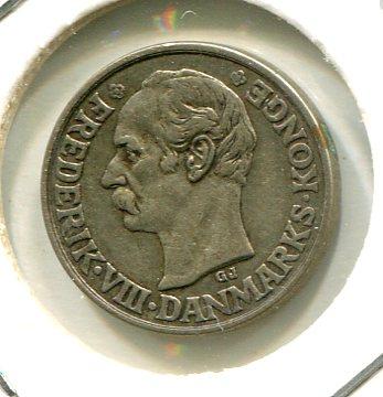 DENMARK 1911 25 ORE