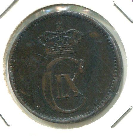 DENMARK 1882 5 ORE 'SCARCE' (02)