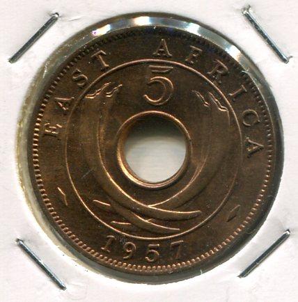 EAST AFRICA 1957 5 CENTS (05)