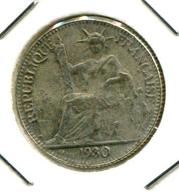 FRENCH INDO CHINA 1930 10 CENTS