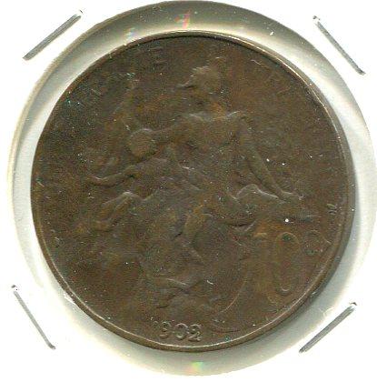 FRANCE 1902 10 CENTS (02)