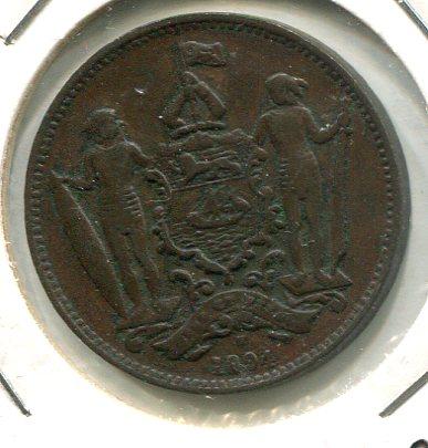 BR.NORTH BORNEO 1894H CENT 'RARE'