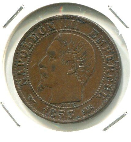 FRANCE 1853D 5 CENTS